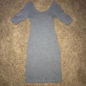 Gray short sleeve dress
